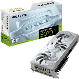 Gigabyte Tarjeta Gráfica GeForce RTX 5070 Ti Eagle OC ICE SFF 16GB GDDR7 PCIe 5.0 NVIDIA Blackwell DLSS 4 RGB WINDFORCE